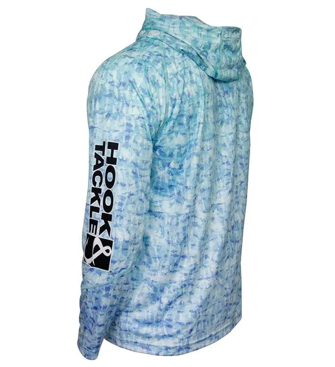 Men's Fish Shadows UV Fishing Hoodie Hook & Tackle