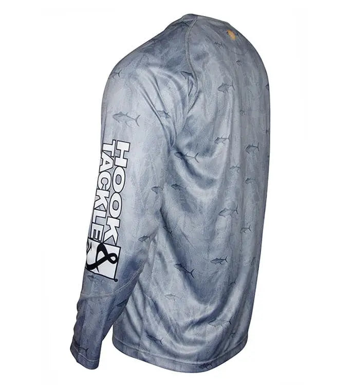 Men's Tuna Texture L/S UV Fishing Shirt Hook & Tackle