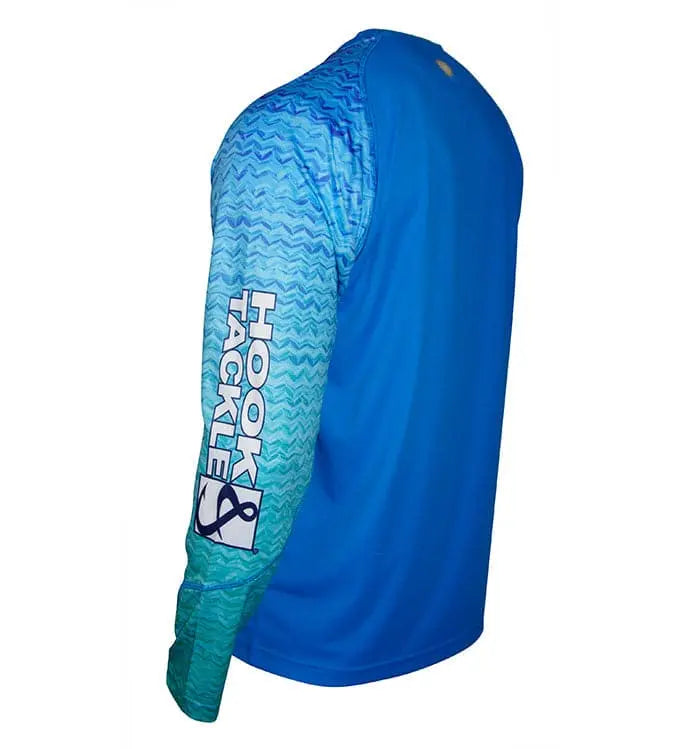 Youth Gradient Waves UV Fishing Shirt (8-20) Hook & Tackle