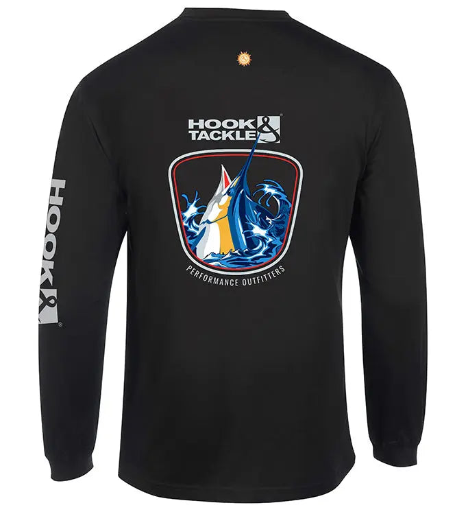 Men's Marlin Thrust L/S UV Fishing T-Shirt by Hook & Tackle