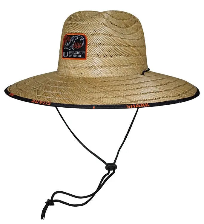 University of Miami Shark Research Straw Hat Hook & Tackle