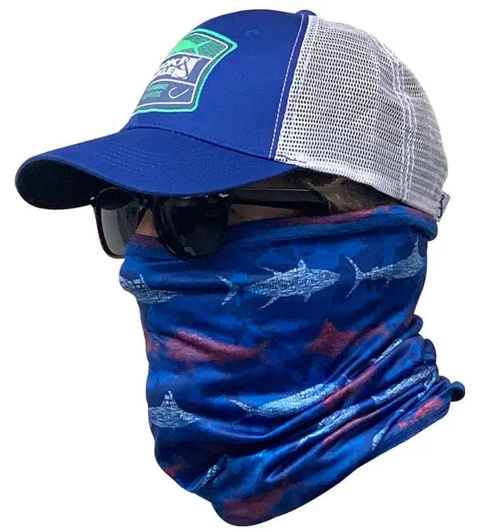 Fish & Stripes Face & Neck Gaiter Hook & Tackle