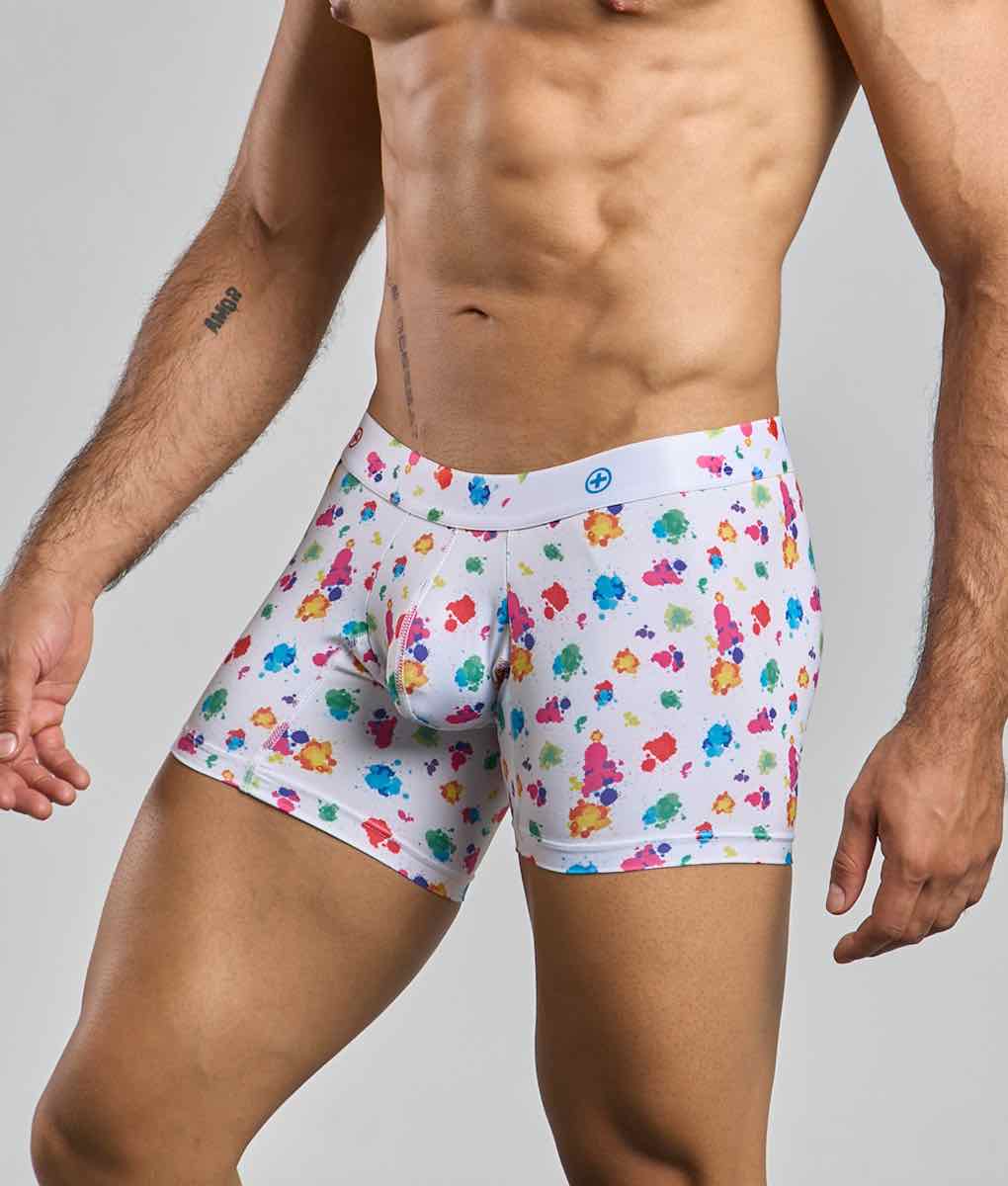 Malebasics Boxer Brief Hipster Black Splash by Malebasics