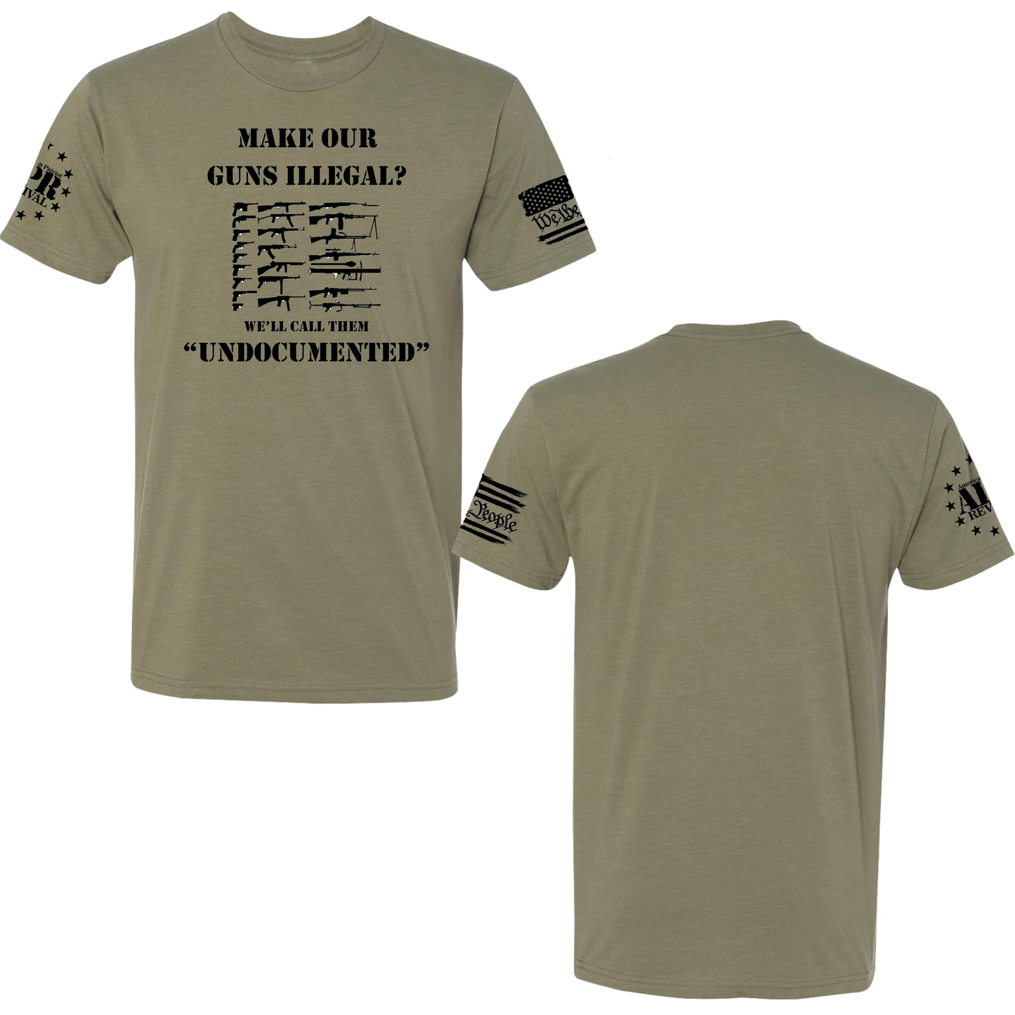 American Patriot Revival + "Make Our Guns Illegal" Tee + Activism + T-Shirt + Bold Statement by American Patriot Revival