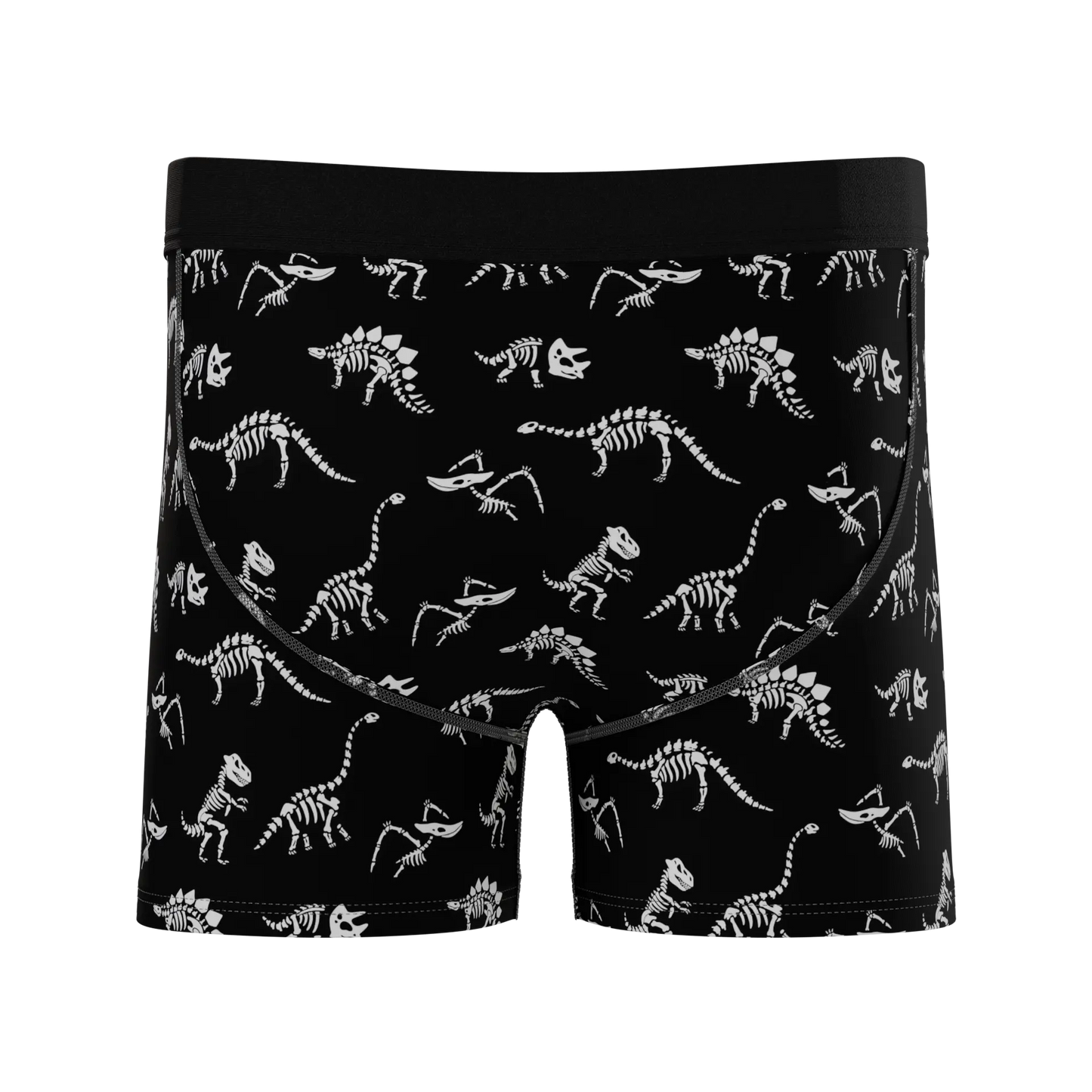 The Paleontologist | Glow in the Dark Dinosaurs Boy's Boxer Briefs Shinesty