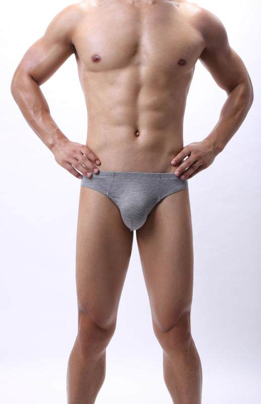 Men's Bamboo Fiber Floral Yarn Briefs - MENLL