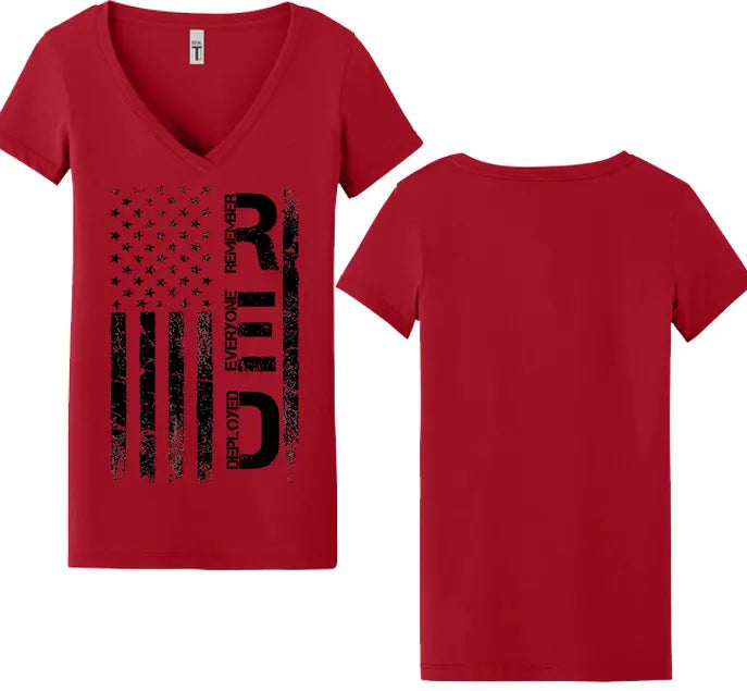 American Patriot Revival V-Neck T-Shirt Men's R.E.D. V2 Patriotic Tee by American Patriot Revival