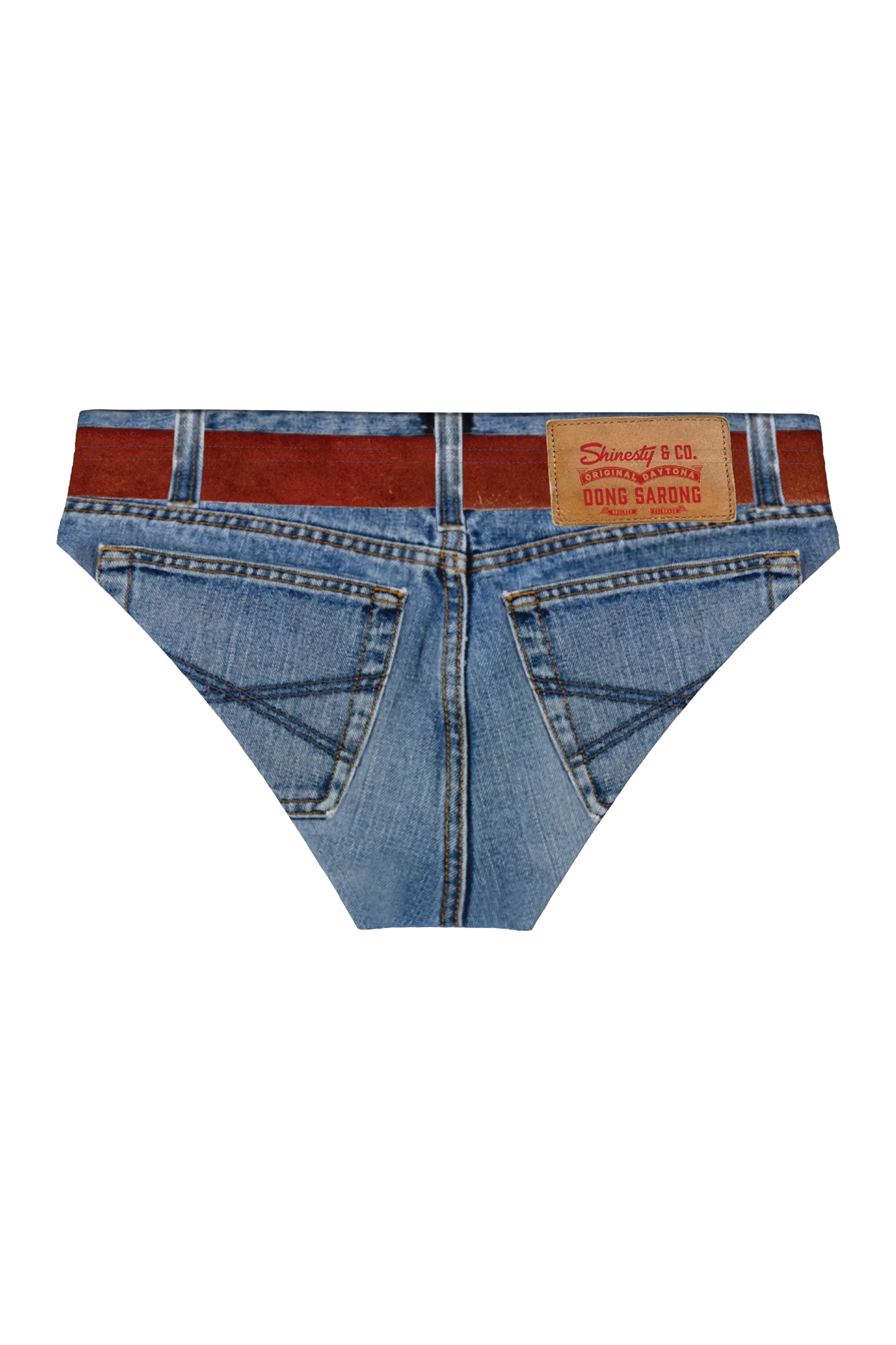 The Ranch Hand | Western Denim Ball Hammock® Pouch Swim Briefs - MENLL