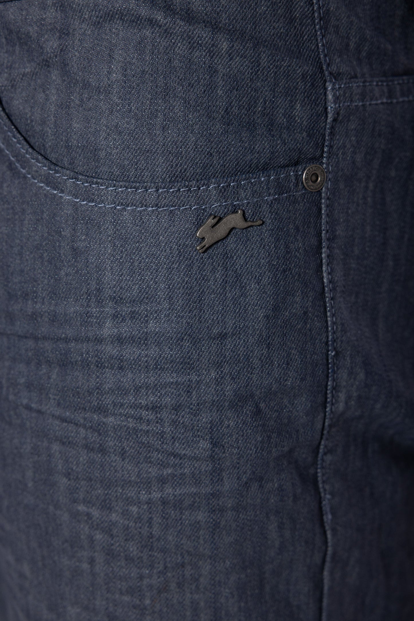 A.Tiziano Pants - A.Tiziano Roma | Coated Denim Jean - Premium Quality - Premium Quality A.Tiziano