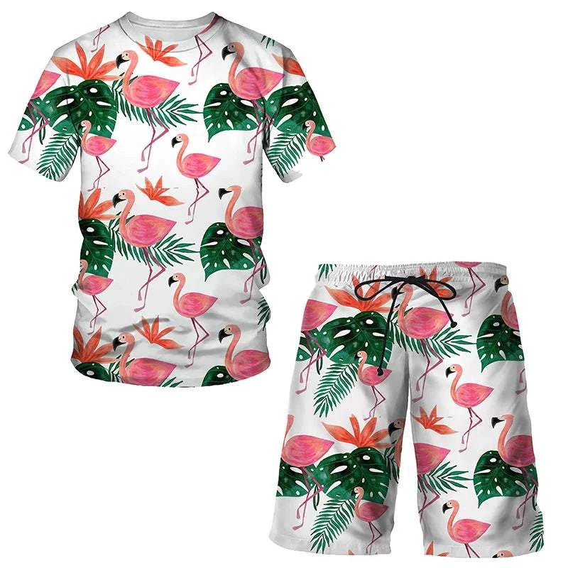 Sportwear men beach short set - MENLL