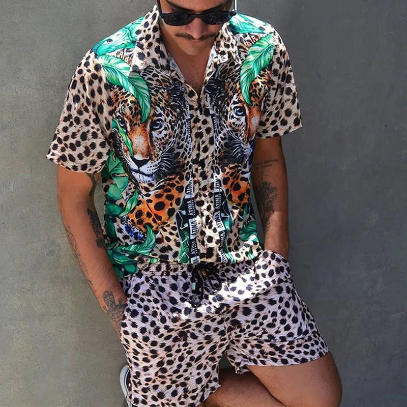 Zweiteiliges Strandset für Herren im Designer-Stil
