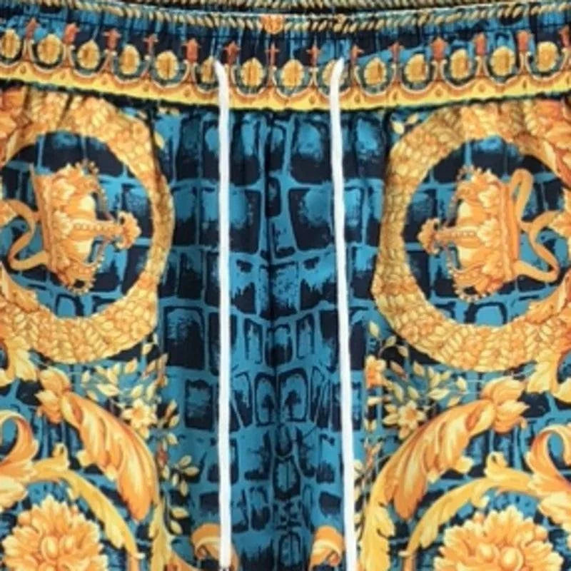 Luxury top men fashion beach short set - MENLL