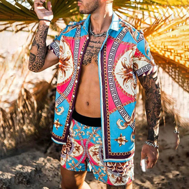Zweiteiliges Strandset für Herren im Designer-Stil