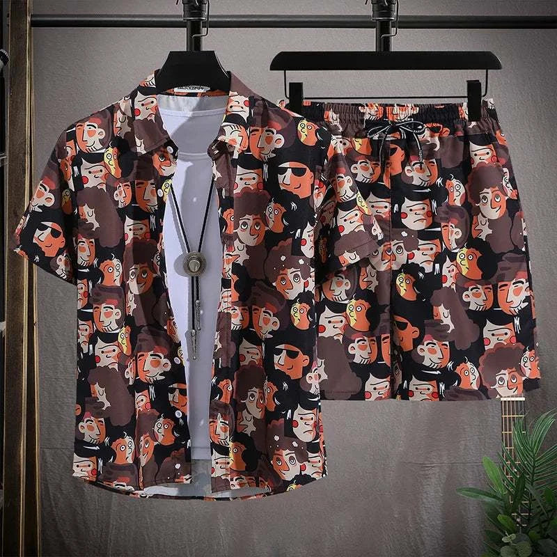 Men vacay Beach shorts Set - MENLL