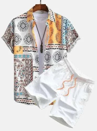 Relax mood men beach shorts set - MENLL