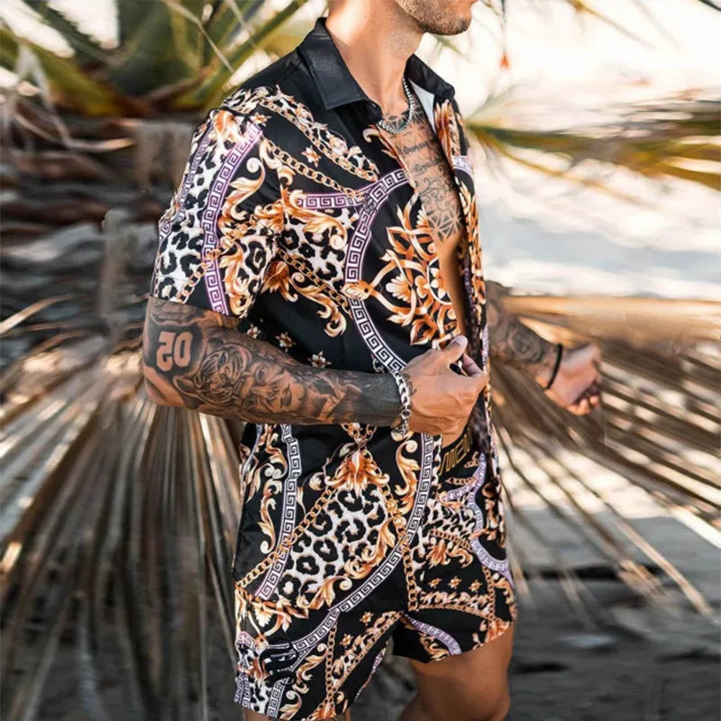Zweiteiliges Strandset für Herren im Designer-Stil