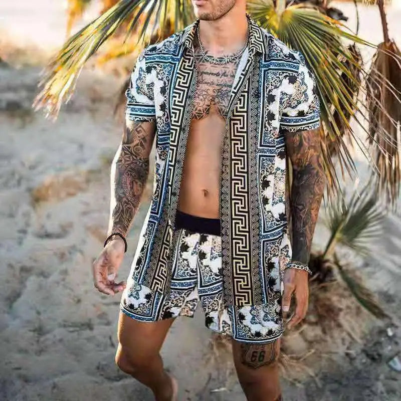 Zweiteiliges Strandset für Herren im Designer-Stil