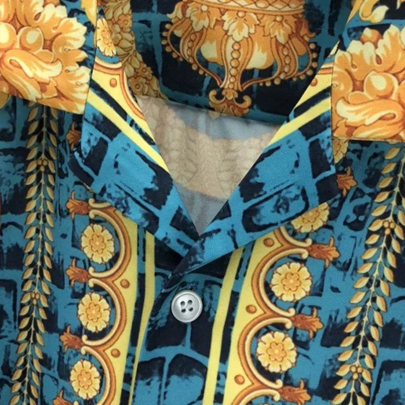 Luxury top men fashion beach short set - MENLL