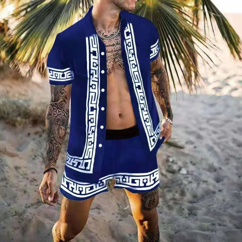 Zweiteiliges Strandset für Herren im Designer-Stil
