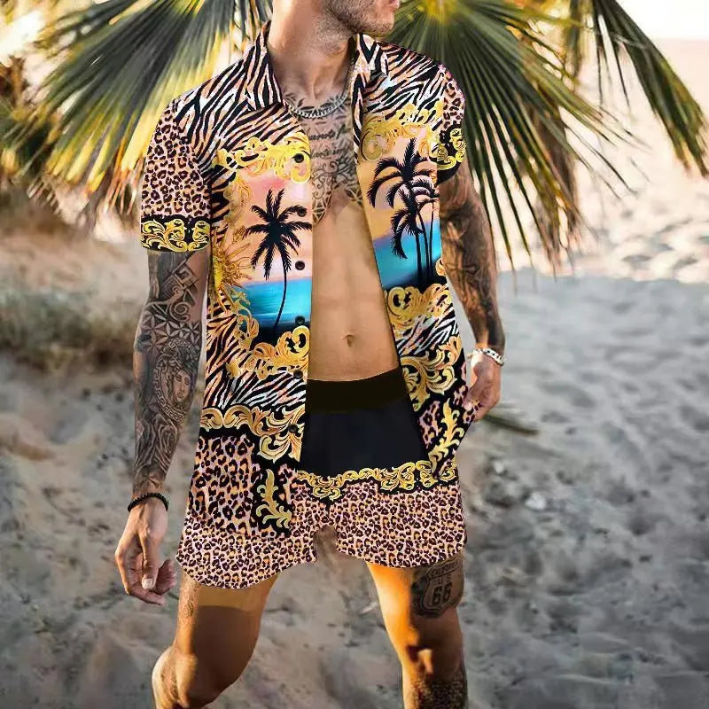 Zweiteiliges Strandset für Herren im Designer-Stil