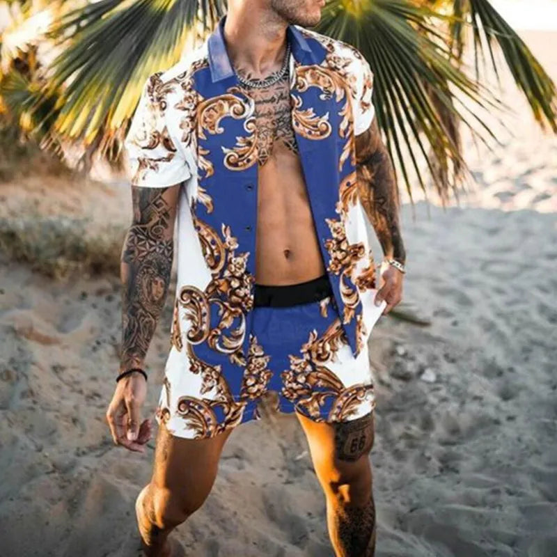 Zweiteiliges Strandset für Herren im Designer-Stil