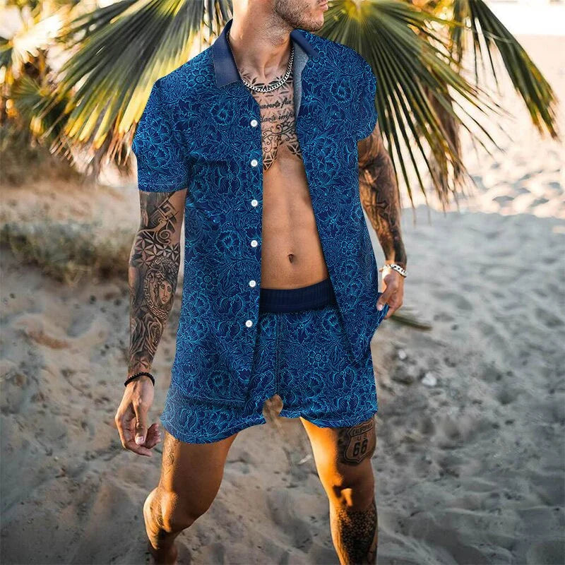 Zweiteiliges Strandset für Herren im Designer-Stil