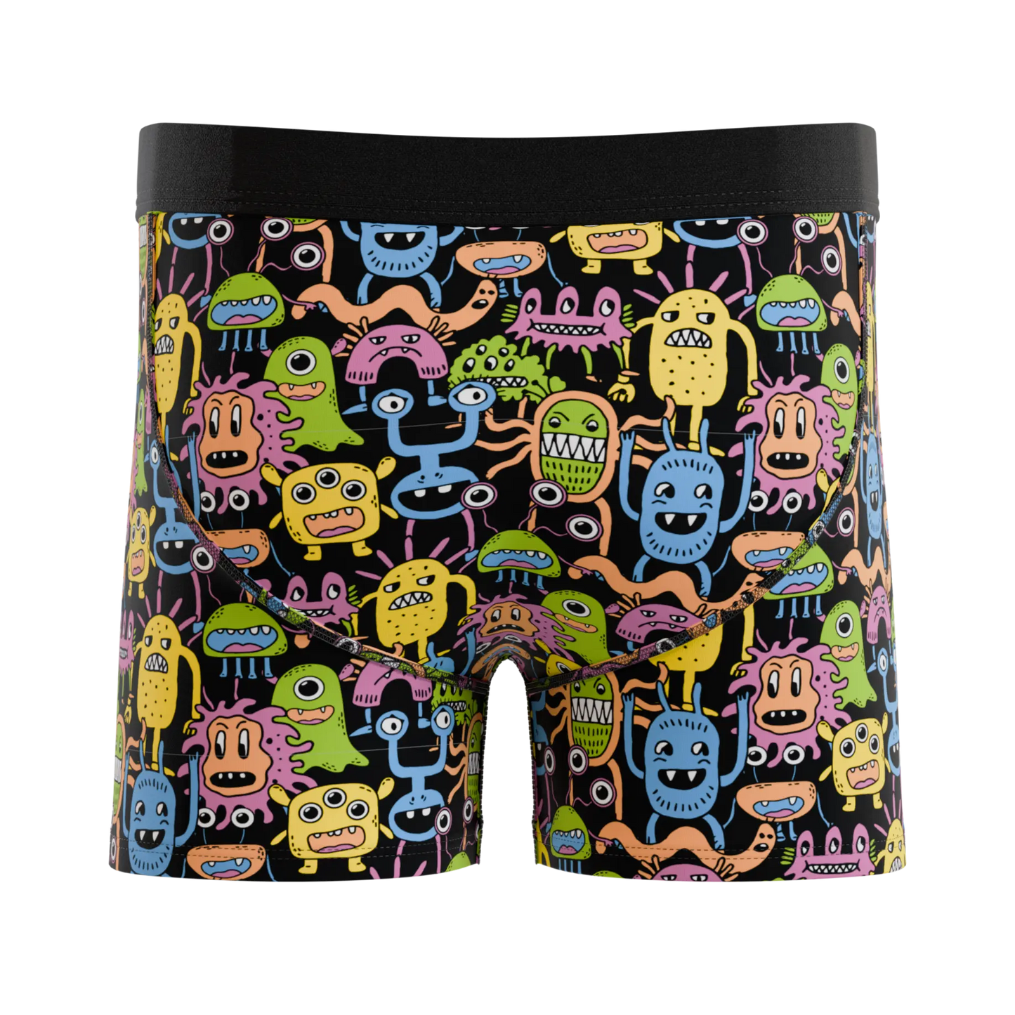 The Under The Bed | Colorful Monsters Boy's Boxer Briefs Shinesty