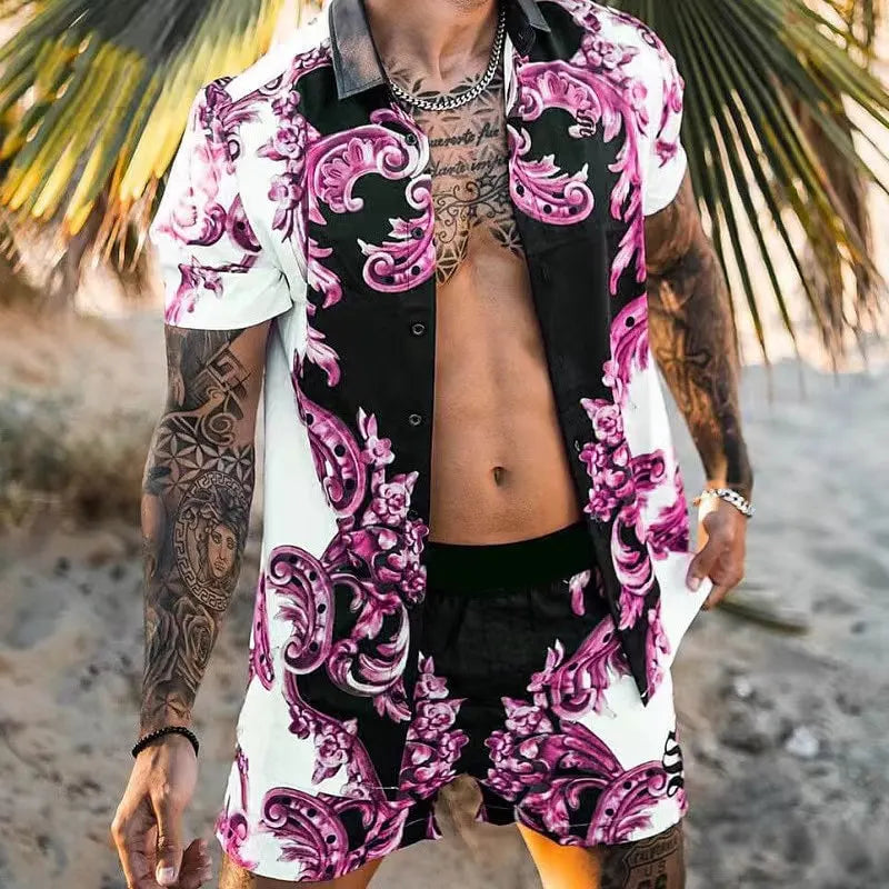 Zweiteiliges Strandset für Herren im Designer-Stil