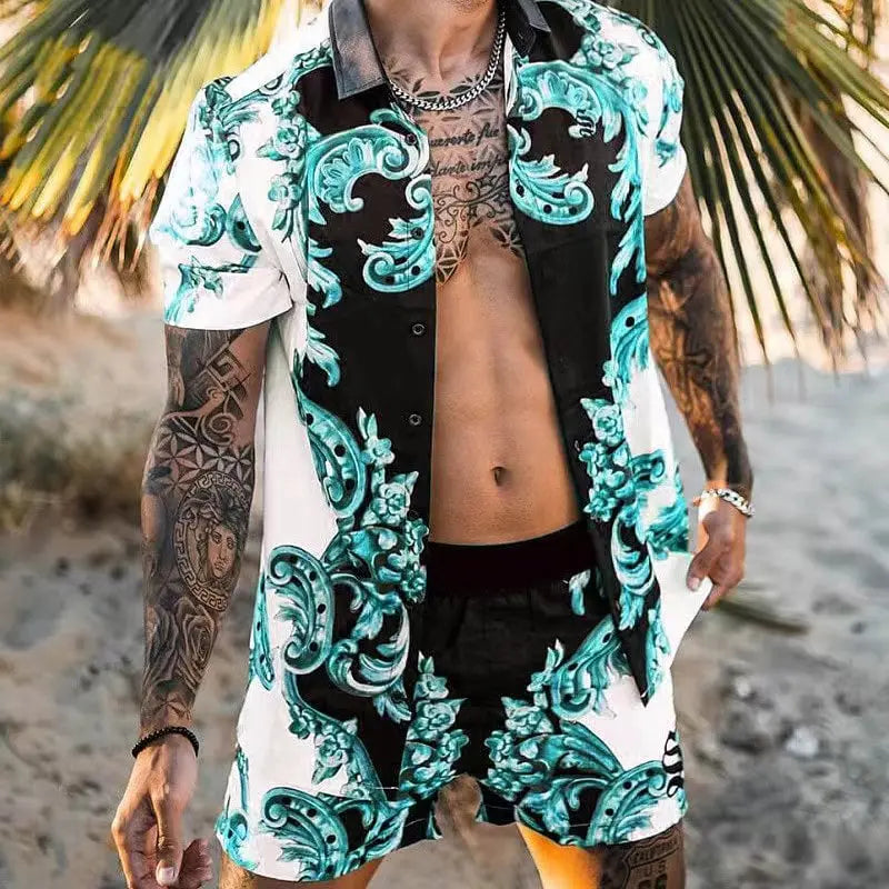 Zweiteiliges Strandset für Herren im Designer-Stil
