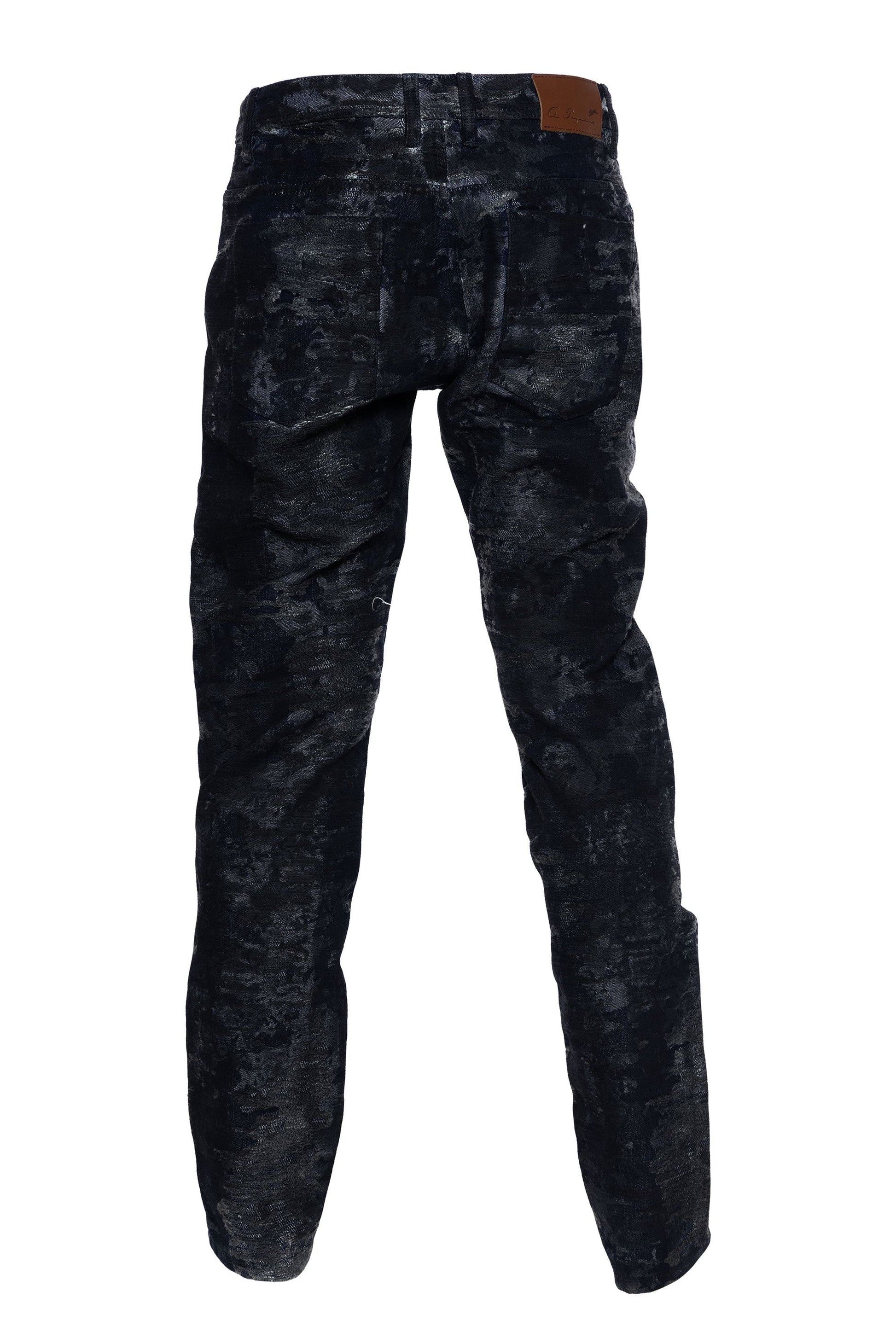 A.Tiziano Pants - A.Tiziano Sasha | Jacquard Denim Jean - Premium Quality - Premium Quality A.Tiziano