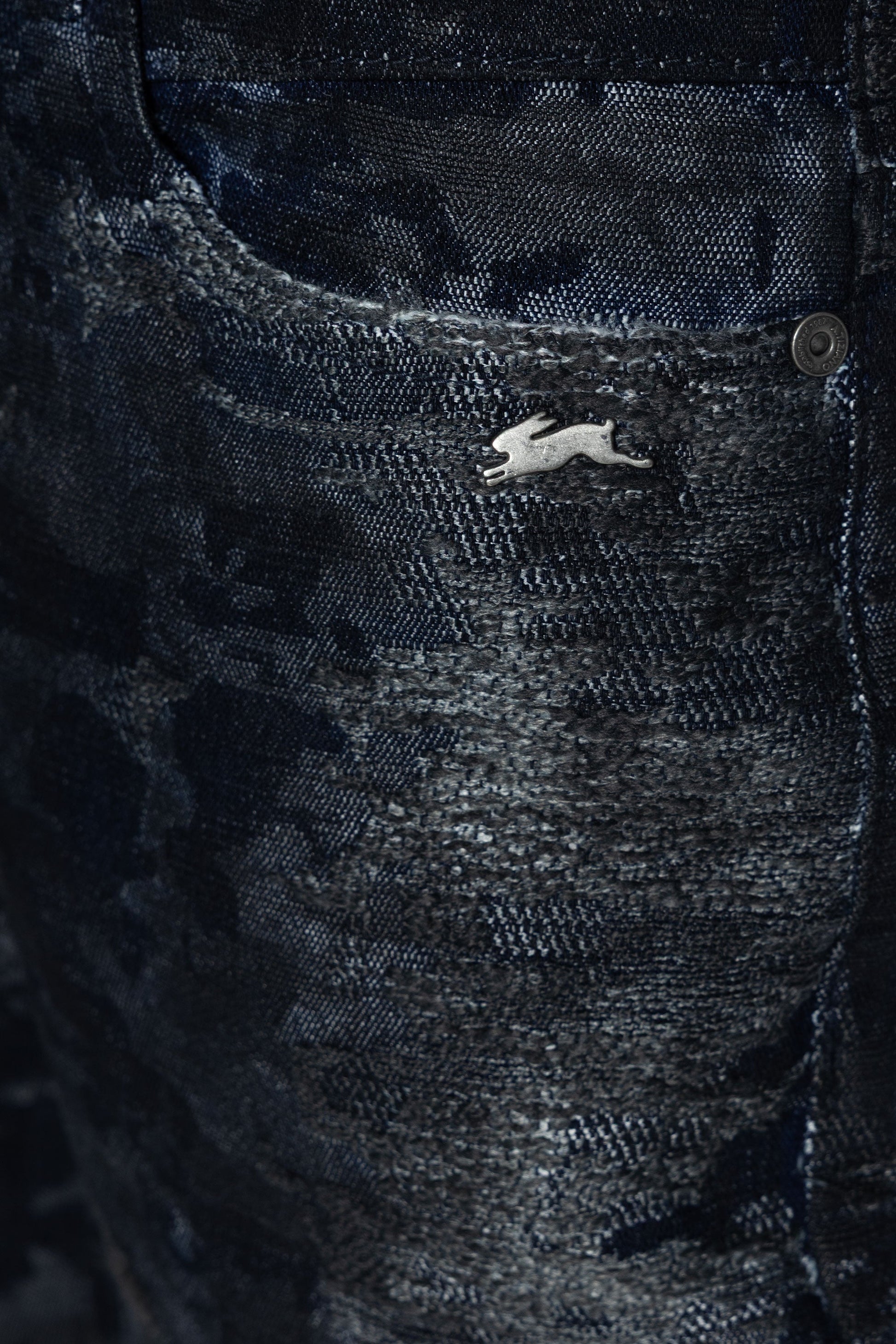 A.Tiziano Pants - A.Tiziano Sasha | Jacquard Denim Jean - Premium Quality - Premium Quality A.Tiziano