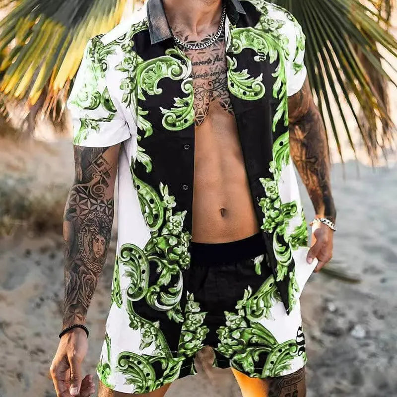 Zweiteiliges Strandset für Herren im Designer-Stil