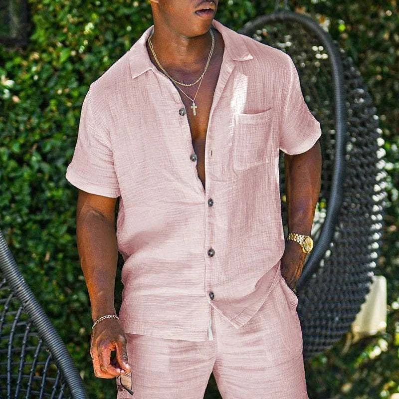 Comfortable cool men beach shorts set - MENLL