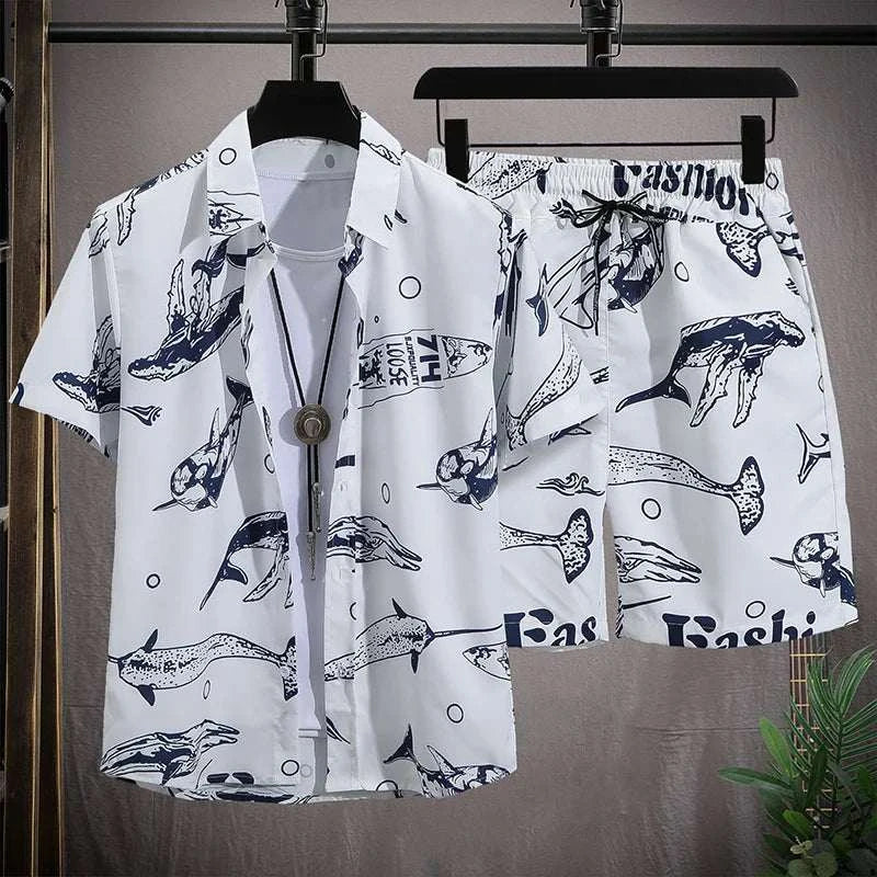 Men vacay Beach shorts Set - MENLL