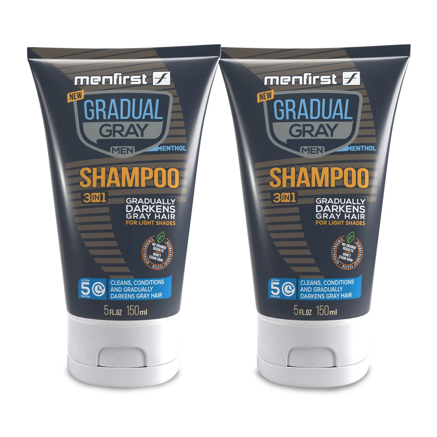 Menfirst Gray Darkening Shampoo Men's Hair 3-in-1 Cleans + Darkens by Menfirst