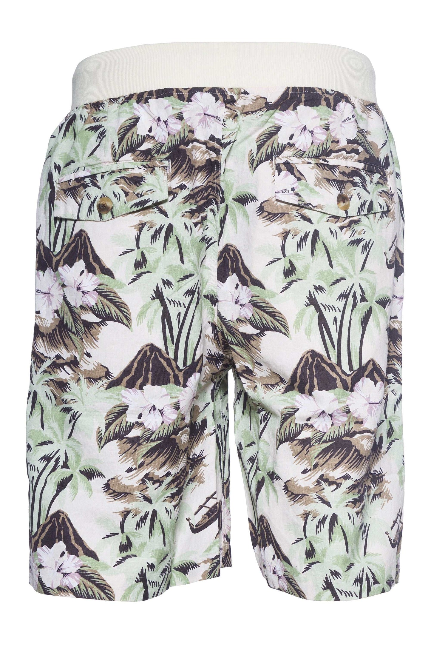 A.Tiziano Printed Linen Tropical Men's Beach Shorts - Vacation Ready! by A.Tiziano