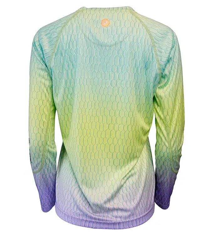 Women's Fish Scale L/S UV Fishing Shirt by Hook & Tackle