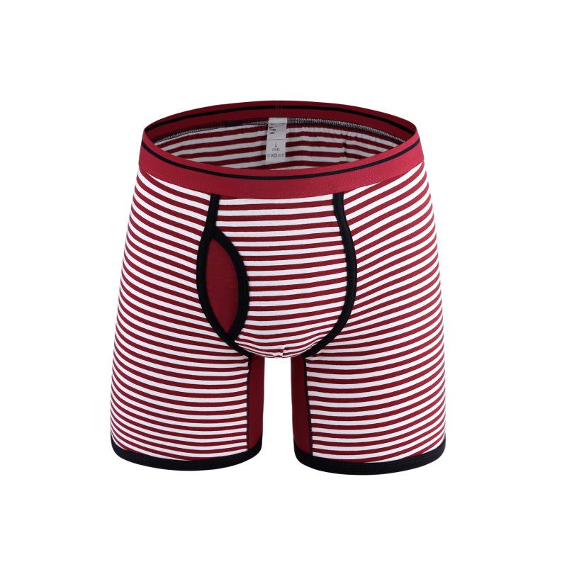 Men's Stretch Stripe Knit Boxer Briefs - MENLL