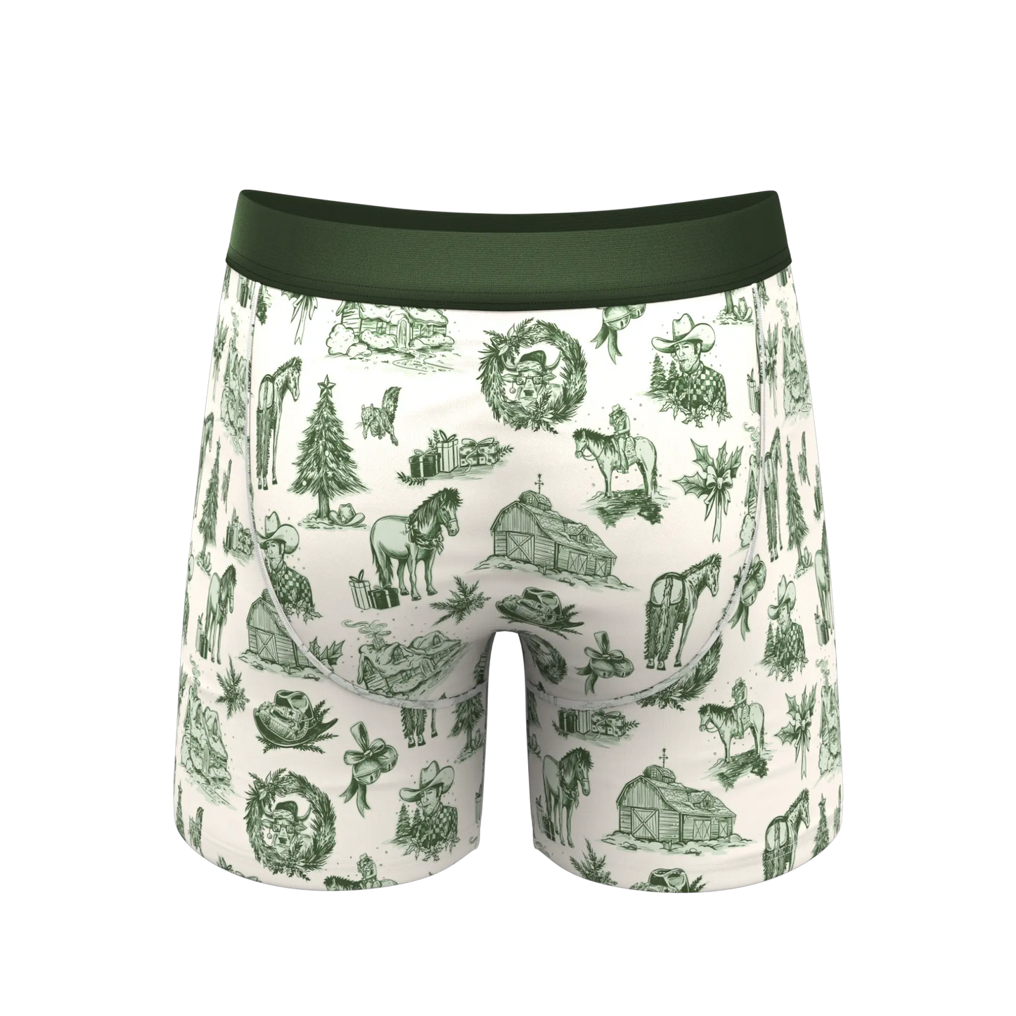 The Western Wonderland | Western Toile Ball Hammock® Pouch Underwear With Fly Shinesty