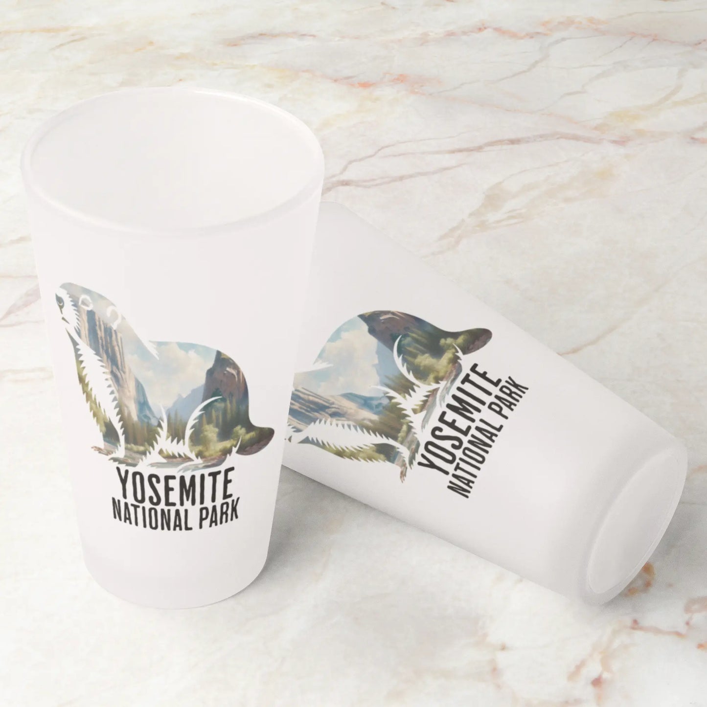 Yosemite Valley Marmot Frosted Pint Park Service Apparel