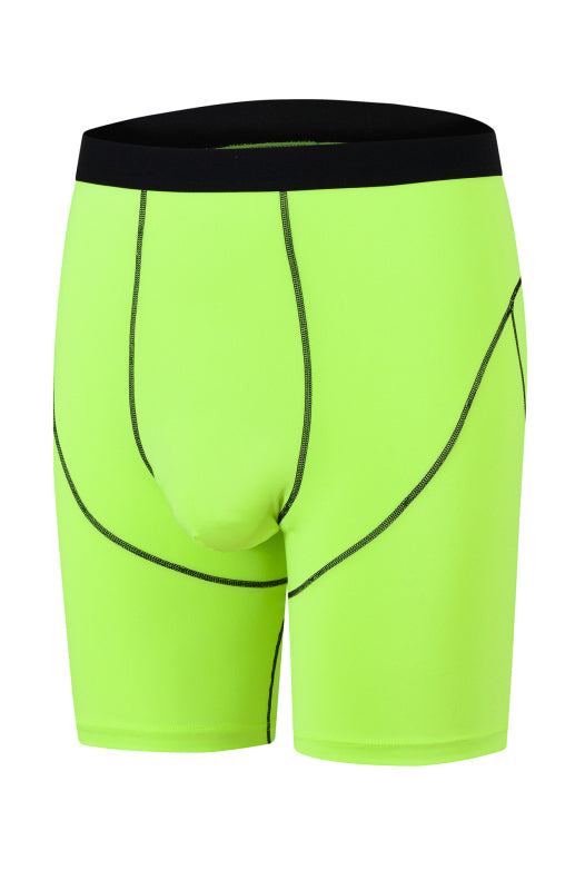 Men's Floral Yarn Contrast Line Breathable Boxer - MENLL