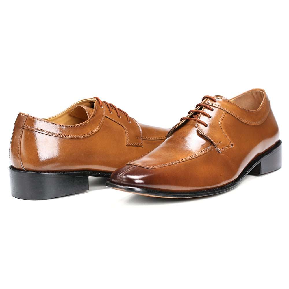 Alban Leather Derby Style Dress Shoes - MENLL