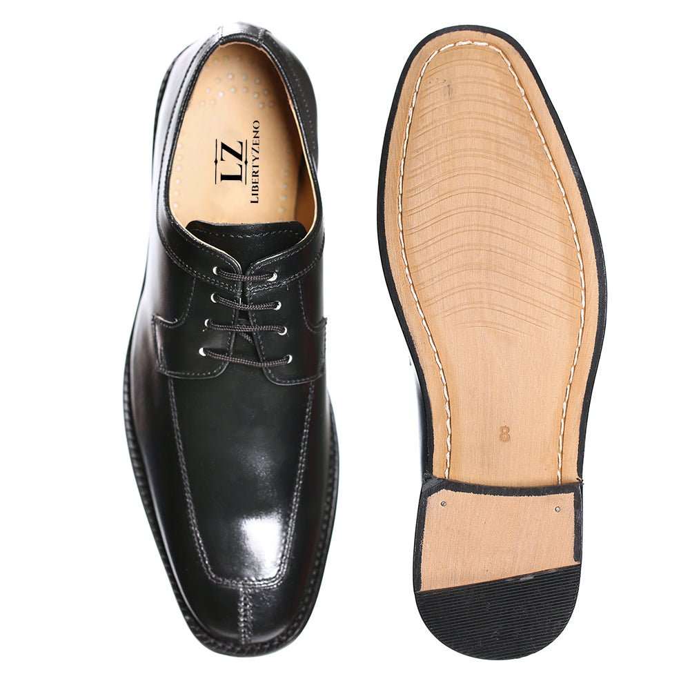 Alban Leather Derby Style Dress Shoes - MENLL