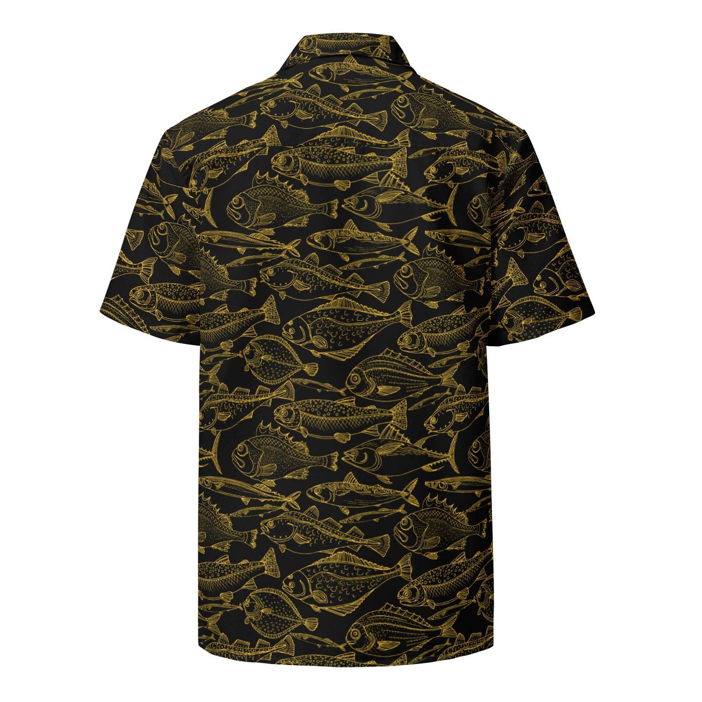 Sea of Gold Riches Button Down Hawaiian Shirt - MENLL