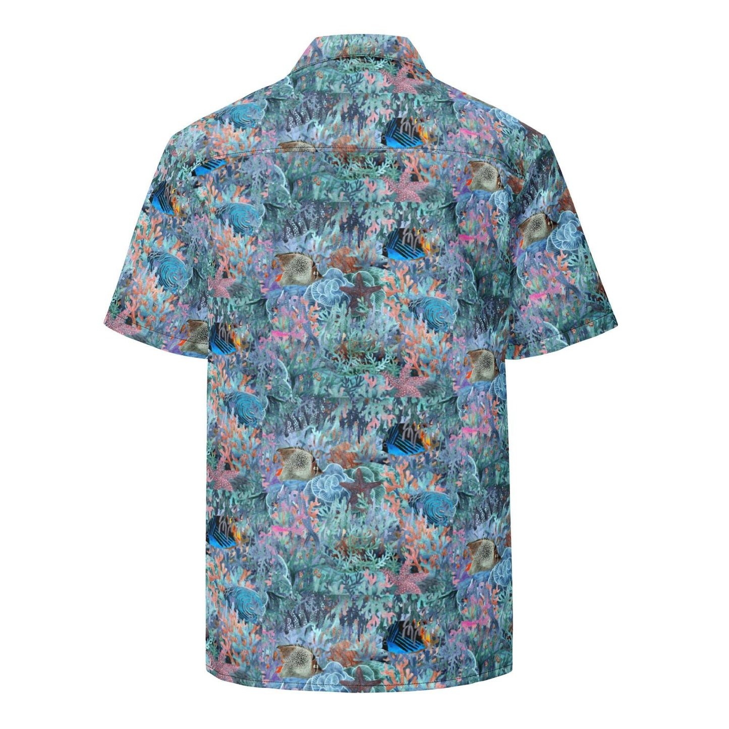 Marine Life Party Button Down Hawaiian Shirt - MENLL