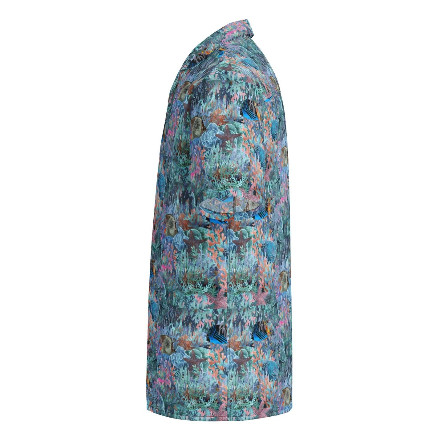 Marine Life Party Button Down Hawaiian Shirt - MENLL