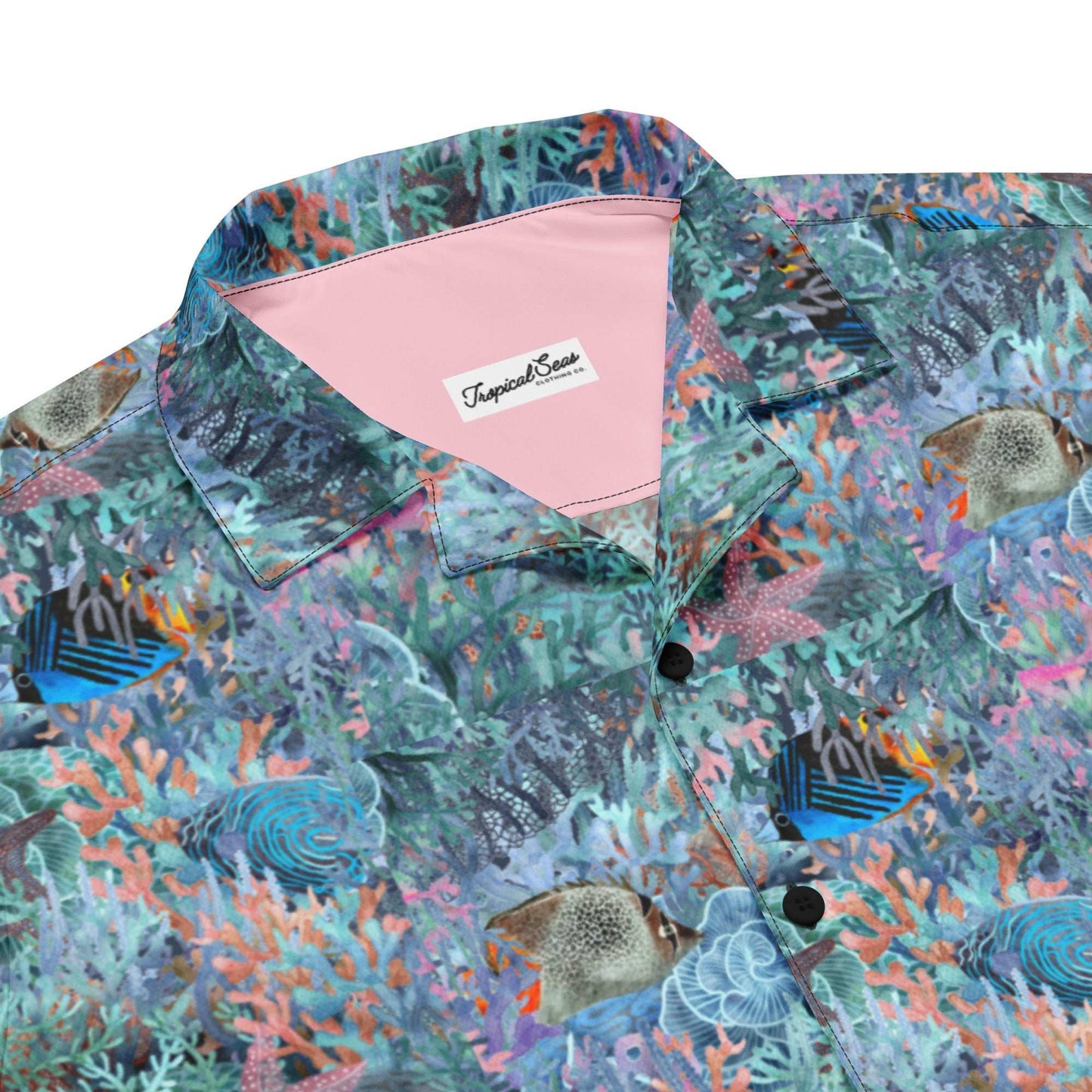 Marine Life Party Button Down Hawaiian Shirt - MENLL