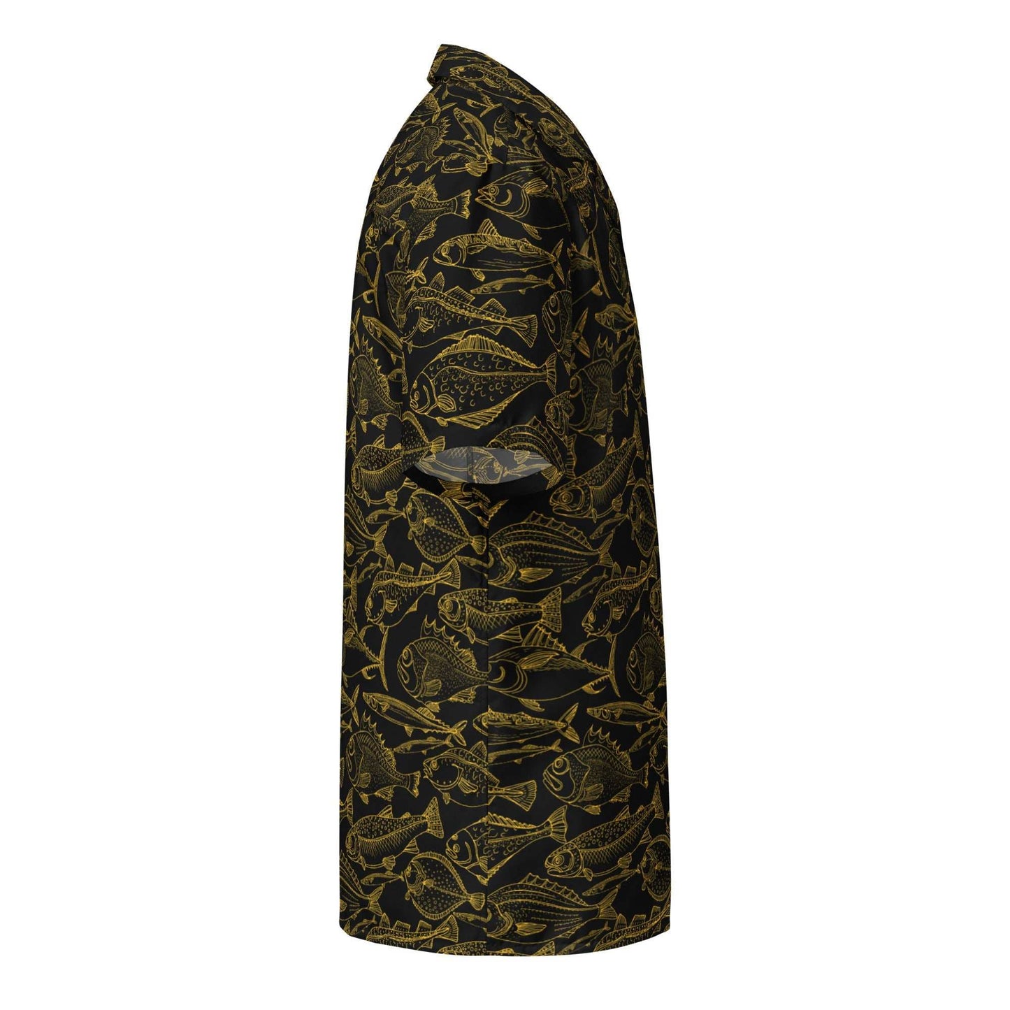 Sea of Gold Riches Button Down Hawaiian Shirt - MENLL