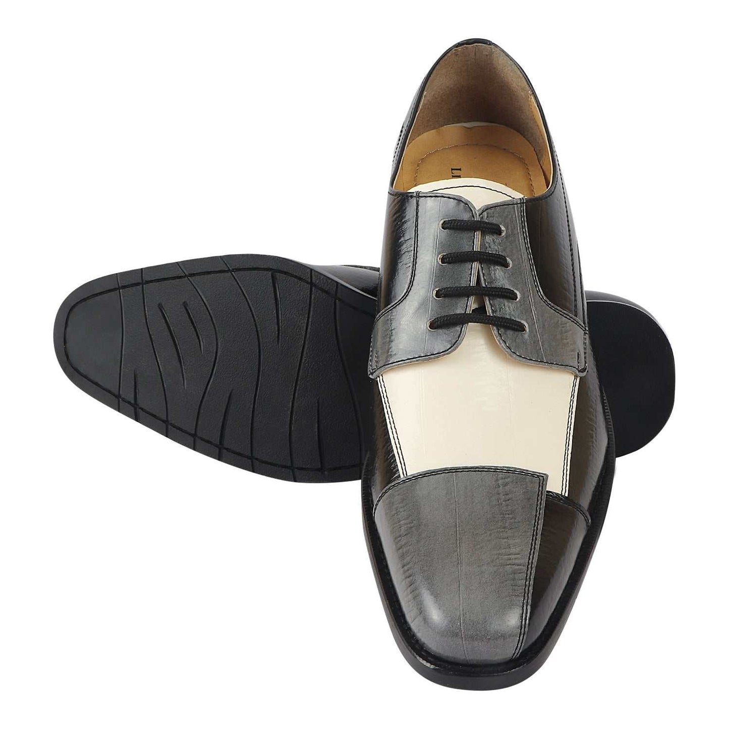 Alpha Leather Oxford Style Dress Shoes - MENLL