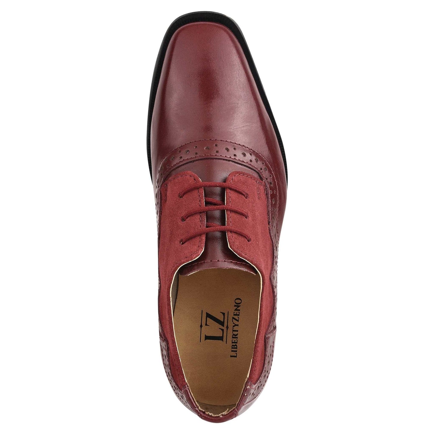 Amy Leather Suede Oxford Style Kids Dress Shoes - MENLL